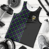 Campbell of Cawdor Modern Tartan Crest Men's Tank Top - Cross Style