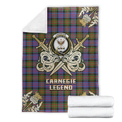 Carnegie Ancient Tartan Gold Courage Symbol Blanket