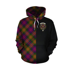 Carnegie Modern Tartan Hoodie Half of Me - Cross Style
