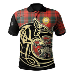 Cheyne Tartan Polo Shirt Viking Wolf
