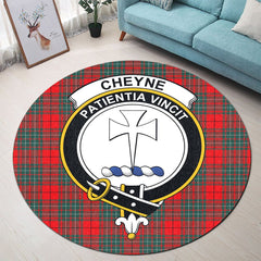 Cheyne Tartan Crest Round Rug