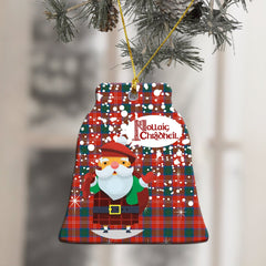 Chisholm Ancient Tartan Christmas Ceramic Ornament - Santa Style