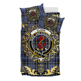 Clark 02 Tartan Crest Bedding Set - Golden Thistle Style