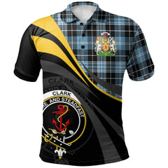 Clark Ancient Tartan Polo Shirt - Royal Coat Of Arms Style