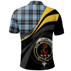 Clark Ancient Tartan Polo Shirt - Royal Coat Of Arms Style