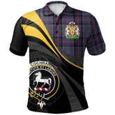 Cochrane Azure Tartan Polo Shirt - Royal Coat Of Arms Style