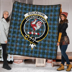 Cockburn Modern Tartan Crest Quilt