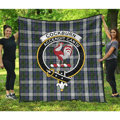 Cockburn of Ormiston Dress Tartan Crest Quilt