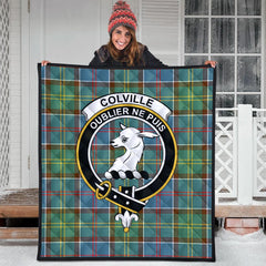 Colville Tartan Crest Quilt