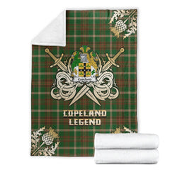 Copeland Tartan Gold Courage Symbol Blanket