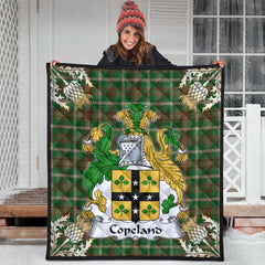 Copeland Tartan Crest Premium Quilt - Gold Thistle Style