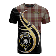 Cunningham Burgundy Dancers Tartan T-shirt - Believe In Me Style