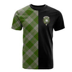 Cunningham Dress Green Dancers Tartan T-Shirt Half of Me - Cross Style