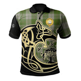 Cunningham Dress Green Dancers Tartan Polo Shirt Viking Wolf
