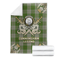 Cunningham Dress Green Dancers Tartan Gold Courage Symbol Blanket