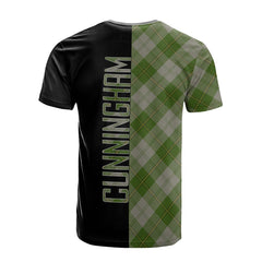 Cunningham Dress Green Dancers Tartan T-Shirt Half of Me - Cross Style