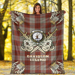 Davidson Dress Dancers Tartan Gold Courage Symbol Blanket
