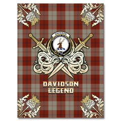 Davidson Dress Dancers Tartan Gold Courage Symbol Blanket