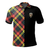 Dewar Tartan Polo Shirt Half of Me - Cross Style