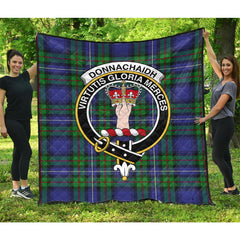 Donnachaidh Tartan Crest Quilt