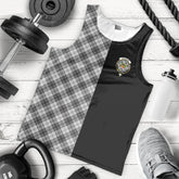 Douglas Grey Modern Tartan Crest Men's Tank Top - Cross Style