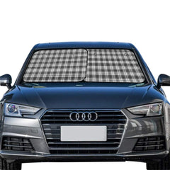 Douglas Grey Modern Tartan Car Sun Shade - 2 Pieces