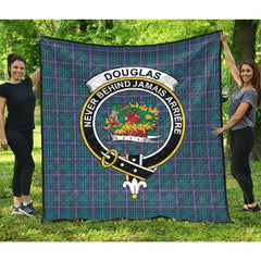 Douglas Modern Tartan Crest Quilt