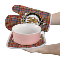 Drummond Of Strathallan Tartan Crest Oven Mitt And Pot Holder (2 Oven Mitts + 1 Pot Holder)