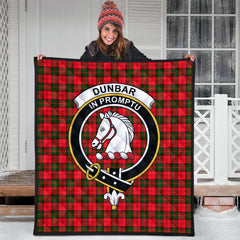 Dunbar Modern Tartan Crest Quilt