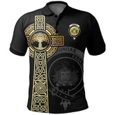 Dundas Clan Unisex Polo Shirt - Celtic Tree Of Life