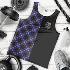 Dunlop Modern Tartan Crest Men's Tank Top - Cross Style