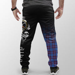 Elliot Modern Tartan Crest Jogger Sweatpants - Alba Celtic Style