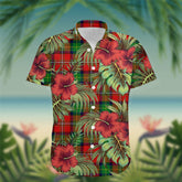 Fairlie Tartan Hawaiian Shirt Hibiscus, Coconut, Parrot, Pineapple - Tropical Garden Shirt