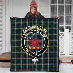 Farquharson Dress Tartan Crest Quilt