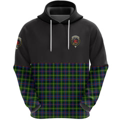 Farquharson Modern Clan Half Of Tartan Hoodie