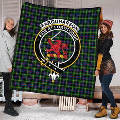 Farquharson Modern Tartan Crest Quilt