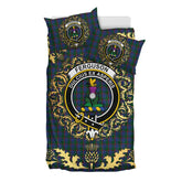 Ferguson Tartan Crest Bedding Set - Golden Thistle Style
