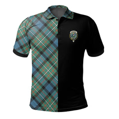 Ferguson Ancient Tartan Polo Shirt Half of Me - Cross Style