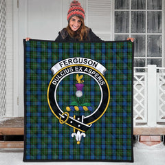 Ferguson of Atholl Tartan Crest Quilt
