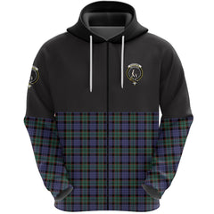 Fletcher Modern Clan Half Of Tartan Zipper Hoodie