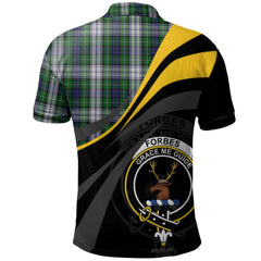 Forbes Dress Tartan Polo Shirt - Royal Coat Of Arms Style
