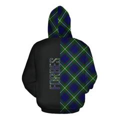 Forbes Modern Tartan Hoodie Half of Me - Cross Style