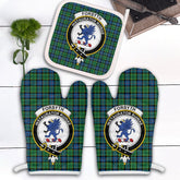 Forsyth Ancient Tartan Crest Oven Mitt And Pot Holder (2 Oven Mitts + 1 Pot Holder)