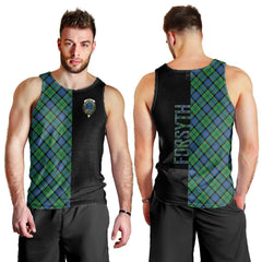 Forsyth Ancient Tartan Crest Men's Tank Top - Cross Style