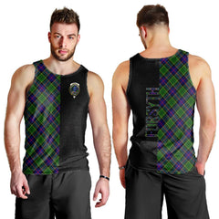 Forsyth Modern Tartan Crest Men's Tank Top - Cross Style