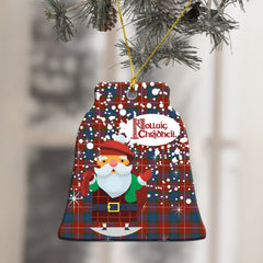 Fraser Ancient Tartan Christmas Ceramic Ornament - Santa Style