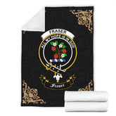 Fraser Crest Tartan Premium Blanket Black