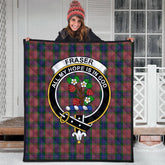 Fraser of Boblainy Hugh Tartan Crest Quilt