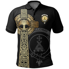 Galloway Clan Unisex Polo Shirt - Celtic Tree Of Life