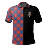 Galloway Red Tartan Polo Shirt Half of Me - Cross Style